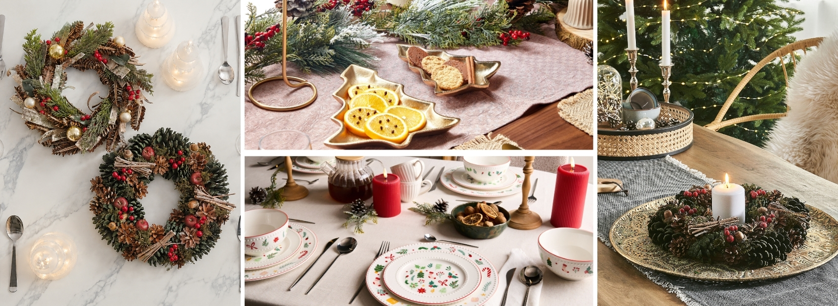 Christmas dining table setting ideas